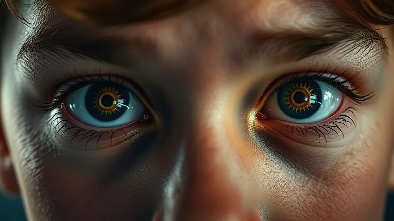 A close-up, photorealistic image of a person's determined eyes, reflecting a complex abstract diagram of gears and brain pathways, symbolizing an insatiable curiosity and resilience in self-directed learning. cinematic lighting, sharp focus, depth of field, 8K hyper-detailed, shot on a high-end DSLR