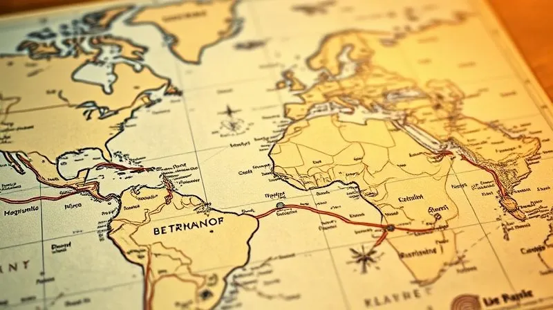 A photorealistic image of a detailed, hand-drawn roadmap on a vintage map, with small icons representing learning apps and diverse travel destinations. The roadmap is illuminated by a soft, warm light, symbolizing clarity and purpose. 8K, cinematic lighting, sharp focus, depth of field, shot on a high-end DSLR.