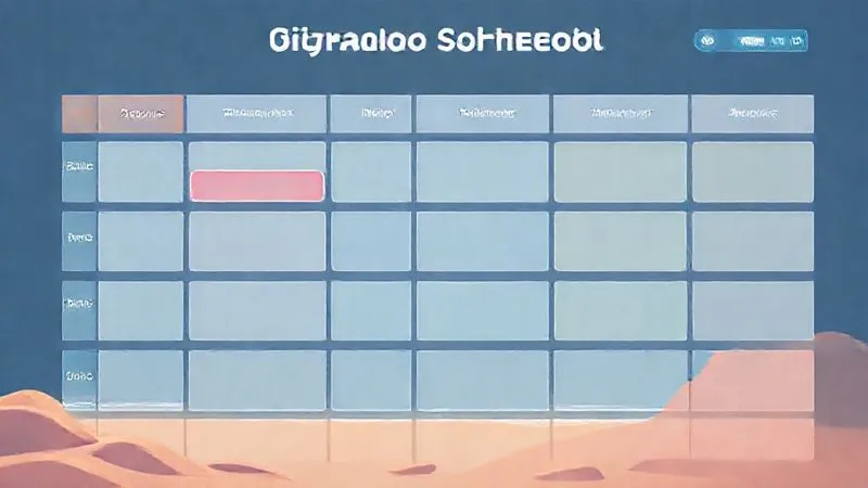 A photorealistic infographic showing a daily schedule for a digital nomad, with blocks for 'Deep Work', 'Meetings', 'Breaks', 'Exploration', and 'Relaxation', using vibrant but professional colors, 8K, sharp focus, clean design.