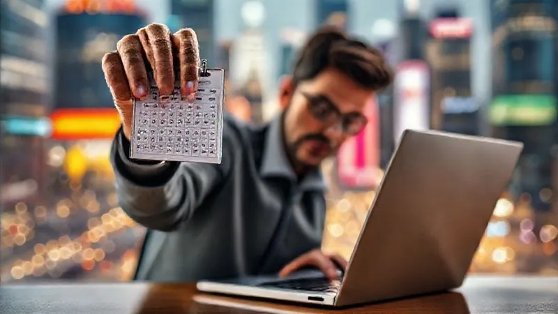 A photorealistic image of a person gently but firmly pushing away a cluttered calendar and a smartphone displaying numerous social media notifications, while holding a focused gaze on an open laptop. The background is a blurred, vibrant cityscape, implying the constant distractions of a nomadic life. The lighting is strong and clear, highlighting the act of setting boundaries. professional photography, 8K, cinematic lighting, sharp focus, depth of field.