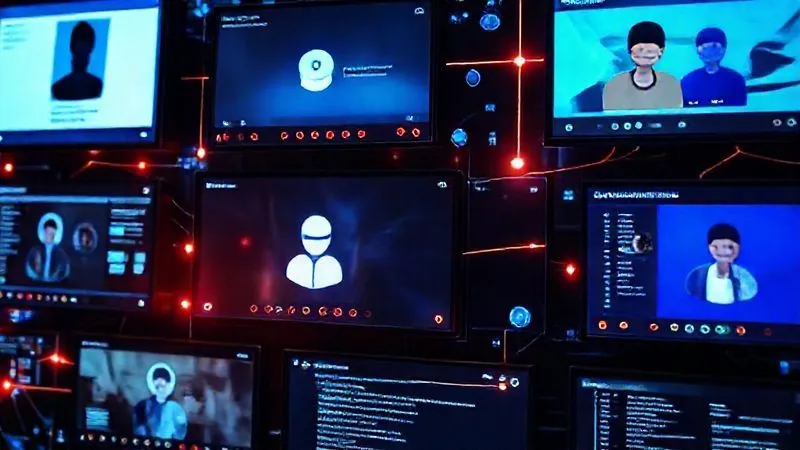 A photorealistic image showing a collage of interconnected digital screens, each displaying a different online community platform – LinkedIn profile, a Slack channel, a Discord server, a Zoom meeting, and a specialized forum. Glowing lines connect the screens, symbolizing digital networking. Cinematic lighting, sharp focus on the screens, depth of field, 8K hyper-detailed, shot on a high-end DSLR.