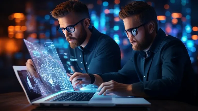 A photorealistic image of a digital nomad meticulously reviewing complex financial documents and charts on a laptop, with a serious but confident expression. A faint glow of cryptocurrency symbols in the background, representing strategic financial planning. Professional photography, 8K, cinematic lighting, sharp focus.