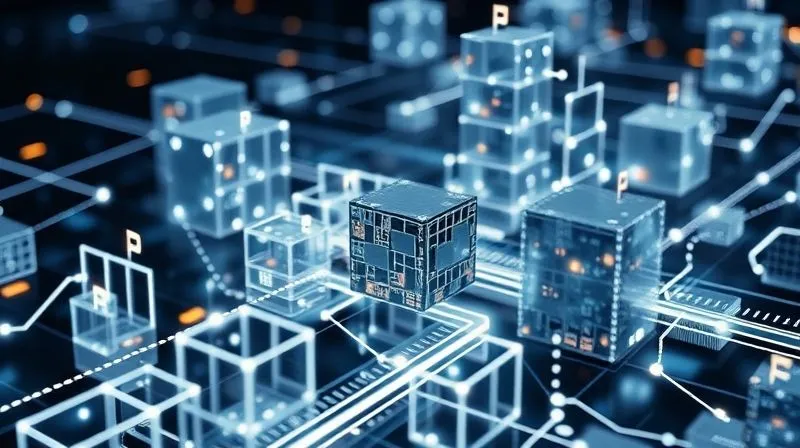 A photorealistic image of a complex but well-organized corporate structure, possibly represented by interconnected 3D building blocks or a sophisticated network diagram, with light flowing through clear pathways. The image conveys order and efficiency amidst complexity. Professional photography, 8K, cinematic lighting, sharp focus, depth of field, shot on a high-end DSLR.