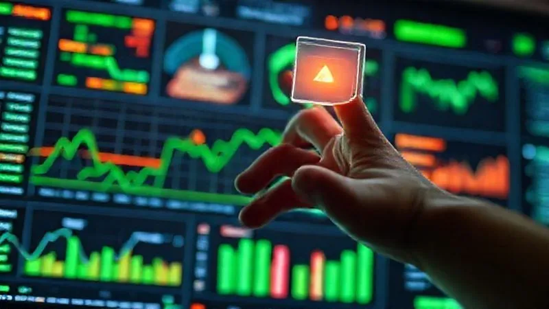 A photorealistic image of a digital dashboard displaying real-time data streams, with green lights indicating smooth flow and a few amber alerts highlighting potential data inconsistencies. A hand, representing a nomad, is reaching out to interact with a touchscreen element on the dashboard, proactively addressing an alert. Futuristic, clean design, cinematic lighting, sharp focus on the dashboard. Shot on a high-end DSLR, 8K hyper-detailed, professional photography.