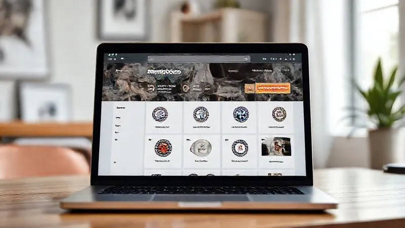 A photorealistic image of a digital nomad's sleek, modern laptop screen displaying a well-organized online portfolio with verified digital badges and certifications, with a clear "Verified" stamp. The background shows a minimalist workspace with natural light. Cinematic lighting, sharp focus on the screen, depth of field, 8K, shot on a high-end DSLR.