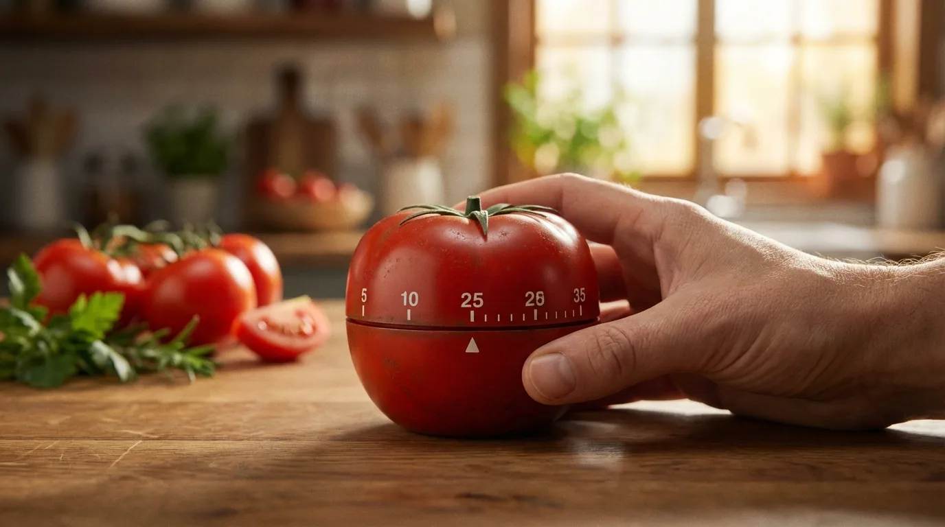O timer de cozinha em formato de tomate deu nome à técnica Pomodoro, um dos métodos mais simples e eficazes para aumentar o foco.