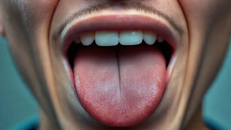 A photorealistic close-up of a person's mouth articulating a difficult sound, showing the tongue and teeth position clearly, with subtle phonetic symbols overlaid. Cinematic lighting, sharp focus on the mouth, 8K hyper-detailed, professional photography, shot on a high-end DSLR.