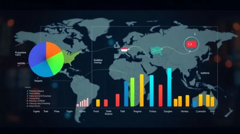 A photorealistic image of a diverse global investment portfolio, represented by a sleek, modern infographic displaying pie charts and bar graphs with different asset classes (stocks, bonds, real estate, commodities) from various countries, all interconnected by subtle lines. Cinematic lighting, sharp focus on the infographic, depth of field blurring a background of world map. 8K hyper-detailed, professional photography, shot on a high-end DSLR.